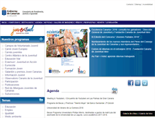 Tablet Screenshot of juventudcanaria.com